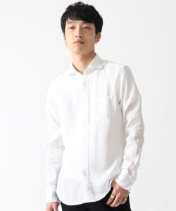 ▲BEAMS / リネン カッタウェイシャツ