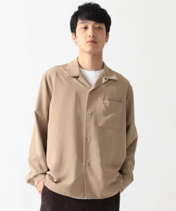 ▲BEAMS / ウォッシャブル オープンカラー シャツ