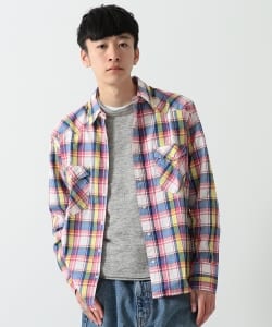 ▲Wrangler × BEAMS / 別注 27MW ウエスタン シャツ