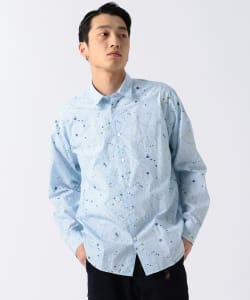 ▲BEAMS / スプラッシュプリント ミニレギュラーシャツ