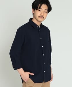 ▲BEAMS / クールマックス(R) シアサッカー シャツ