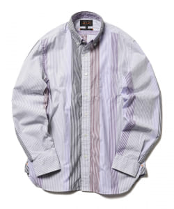 ▲BEAMS PLUS / ワイドピッチ マルチカラー ボタンダウンシャツ