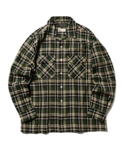 ▲BEAMS PLUS / マドラス オープンカラー シャツ