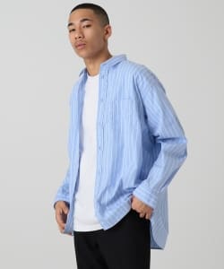 ▲【WEB限定】BEAMS / NEW STANDARD ストライプ イージーシャツ