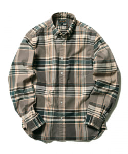 ▲BEAMS PLUS / ビッグチェック シャギーボタンダウンシャツ