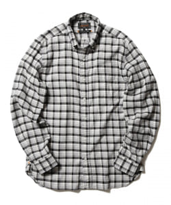 ▲BEAMS PLUS / ツイルチェック ボタンダウンシャツ