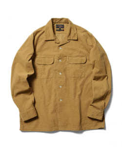 ▲BEAMS PLUS / ドビーコーデュロイ オープンカラーシャツ
