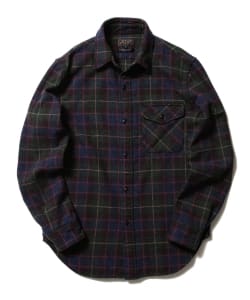 ▲BEAMS PLUS / ガイドツイード チェックシャツ