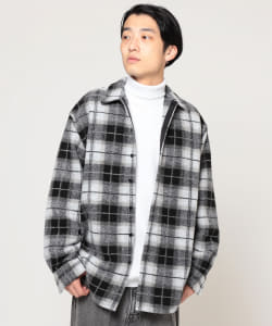 ▲BEAMS / フリース チェックシャツ