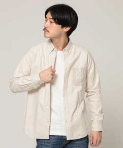 BEAMS / ニット パッチポケット ミニボタンダウン シャツ