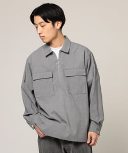 ▲BEAMS / ハーフジップ シャツ