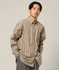 BEAMS / ストライプ イージーフィット ミニレギュラー カラーシャツ