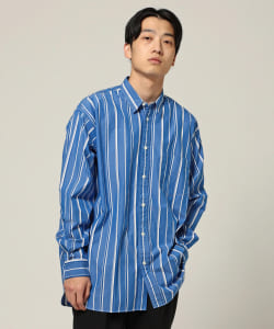 BEAMS / ストライプ イージーフィット ミニレギュラー カラーシャツ