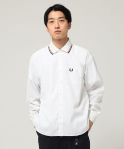 ▲FRED PERRY × BEAMS / 別注 リブカラー シャツ