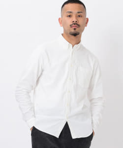 ▲NEW BALANCE × BEAMS PLUS / 別注 ボタンダウン シャツ