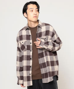▲SUGAR CANE × BEAMS / 別注 ブロックチェック ビッグ ワークシャツ