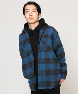 ▲SUGAR CANE × BEAMS / 別注 ブロックチェック ビッグ ワークシャツ
