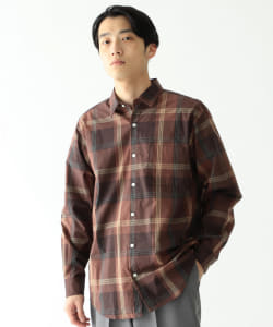 ▲BEAMS / ビッグ チェック ミニレギュラーカラー シャツ