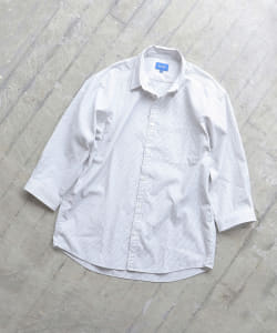▲BEAMS / シアサッカー 7分袖シャツ