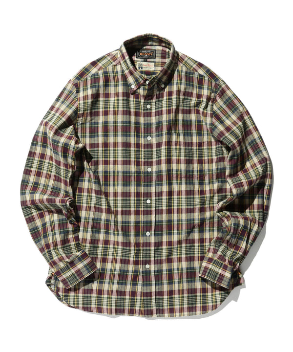 Beams Plus ビームス プラス アウトレット Beams Plus マドラス チェック ボタンダウン シャツ シャツ ブラウス カジュアル シャツ 通販 Beams