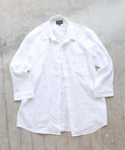 ▲BEAMS / リネン ミニレギュラー 7分袖シャツ