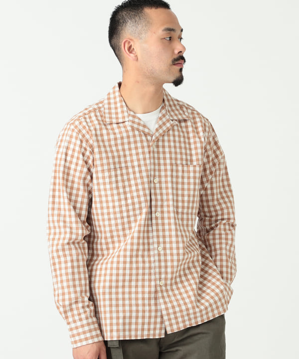 Beams Plus ビームス プラス アウトレット Mojito Abthinth Shirt ブロックチェック シャツ ブラウス カジュアル シャツ 通販 Beams