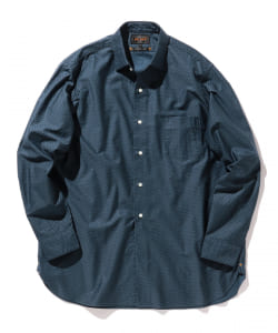 ▲BEAMS PLUS / レギュラーカラー モールスキン ジオメトリックプリント クラシックフィット シャツ