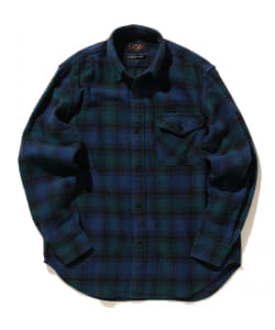 ▲BEAMS PLUS / シャギー チェック ガイドシャツ