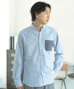 ▲BEAMS / ジャズネップポケット ボタンダウンシャツ