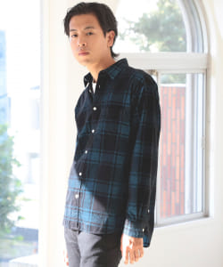 ▲BEAMS / チェック コーデュロイ ネオルーズ ミニレギュラー シャツ