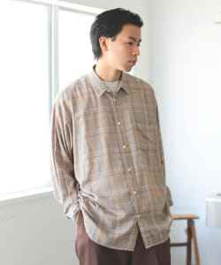 ▲BEAMS / テトロンレーヨン ミニレギュラー イージーシャツ
