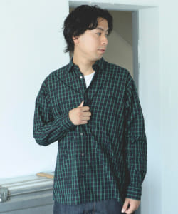 ▲BEAMS / ミニタータンチェック ルーズフィット ミニレギュラーカラーシャツ