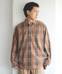 ▲BEAMS / チェック イージーフィット シャツ