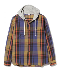 UNUSED / Hood Check Shirt