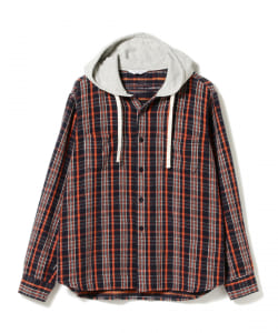 UNUSED / Hood Check Shirt