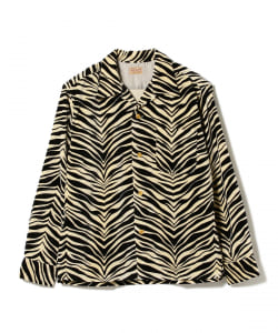 ▲STYLE EYES / Zebra Velveteeen Long Sleeve Sports Shirt