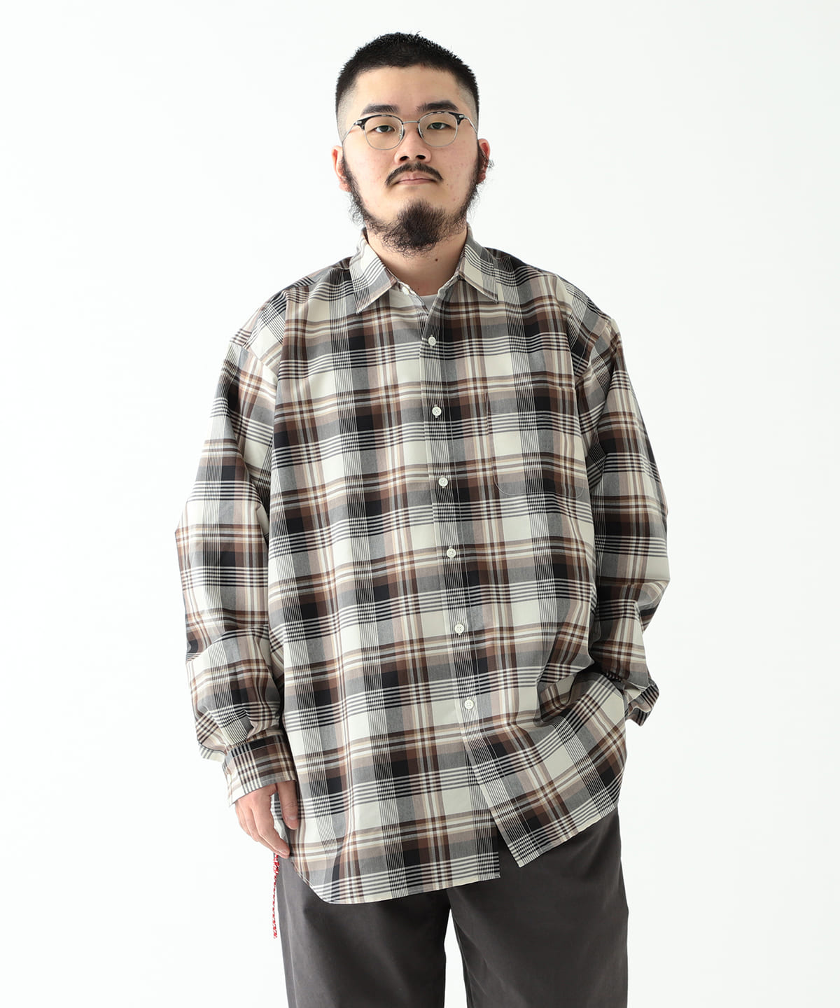 Beams Japan ビームス ジャパン アウトレット Beams Japan ミニレギュラー ルーズ チェック シャツ シャツ ブラウス カジュアルシャツ 通販 Beams