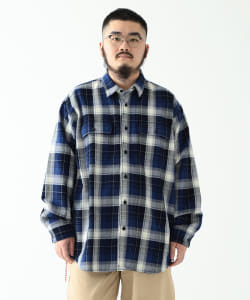 BEAMS JAPAN / ベンチレーション インディゴ チェック シャツ