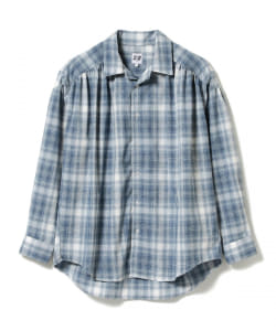 ▲AiE / Polyester Shadow Plaid Painter Shirt