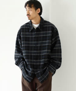 ▲BEAMS / フリース チェック シャツ