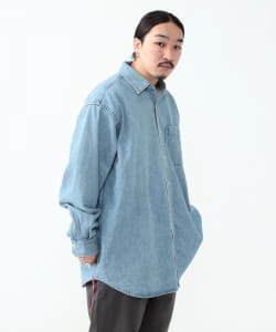 BEAMS JAPAN / ベンチレーション ソリッド ミニレギュラーシャツ INDIGO