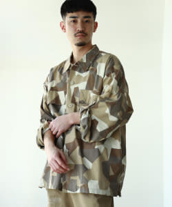▲BEAMS / カモフラージュ ユーティリティ イージフィット シャツ