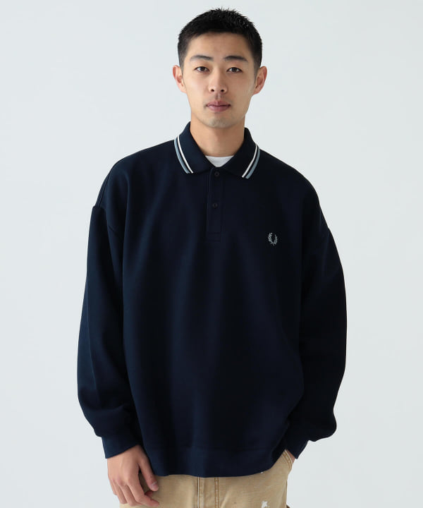 BEAMS（ビームス）FRED PERRY × BEAMS / 別注 Long Sleeve Twin Tipped 