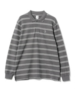 ▲POLAR SKATE CO. / Stripe Polo Long Sleeve Shirt