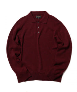 ▲BEAMS PLUS/ カシミヤネップ ニット ポロシャツ