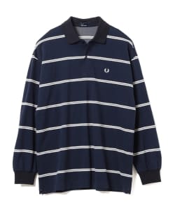 ▲FRED PERRY × BEAMS / 別注 ボーダー ロングスリーブ ポロシャツ
