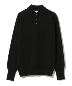 ▲KENNETH FIELD × WILLIAM LOCKIE ラムズウール ニット ポロシャツ
