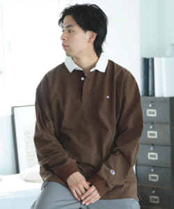 ▲Champion × BEAMS / 別注 ラガーシャツ
