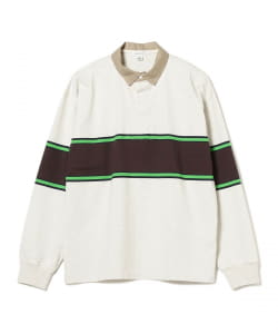 ▲tone / Chest Border Rugby Shirt