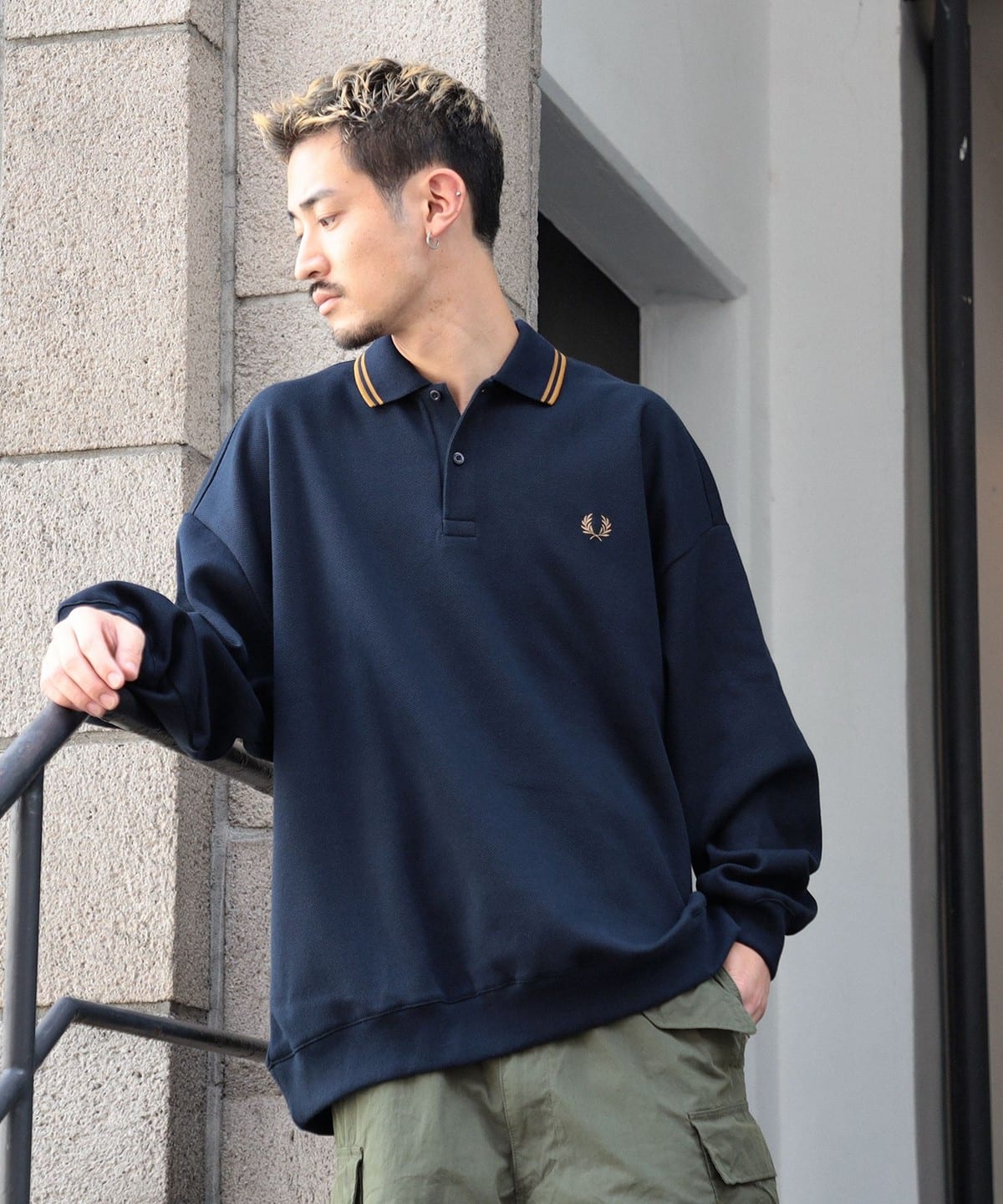 Fred Perry F1847 長袖ポロシャツ - トップス